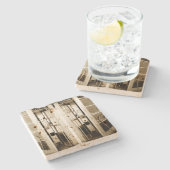 Oude telefooncel stenen onderzetter (Zijkant)