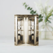 Oude telefoonhokjes foto briefkaart (Staand voorkant)