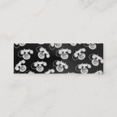 Oude telefoonprofielkaart mini visitekaartje (Achterkant)