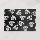 Oude telefoonprofielkaart visitekaartje (Achterkant)