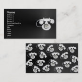 Oude telefoonprofielkaart visitekaartje (Voorkant / Achterkant)