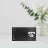 Oude telefoonprofielkaart visitekaartje (Staand voorkant)