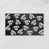 Oude telefoonprofielkaart visitekaartje (Achterkant)