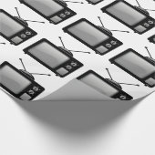 oude televisie cadeaupapier (Hoek)