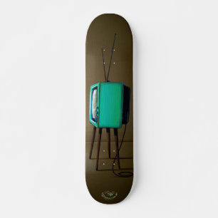 Oude  televisie persoonlijk skateboard