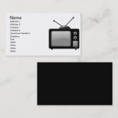oude televisie visitekaartje (Voorkant / Achterkant)