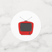 Oude televisieset confetti (Kleine voorkant)