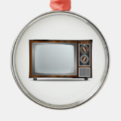 Oude televisieset metalen ornament (Voorkant)