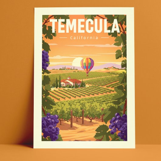 Oude Temecula Californië Briefkaart