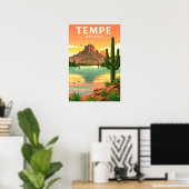 Oude Tempe Arizona Poster (Thuiskantoor)