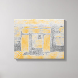 Oude Tempel Canvasprint Canvas Afdruk