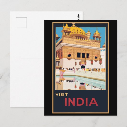 Oude tempel in India Briefkaart (Voorkant / Achterkant)