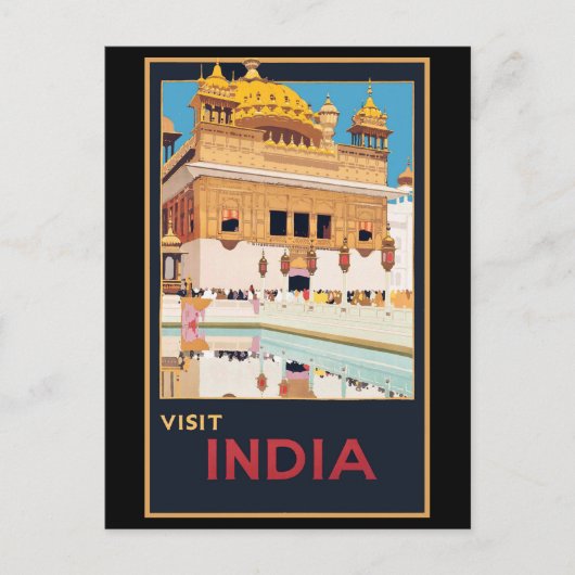 Oude tempel in India Briefkaart (Voorkant)