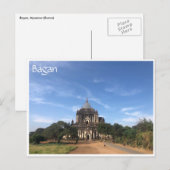 oude tempel van bagan briefkaart (Voorkant / Achterkant)