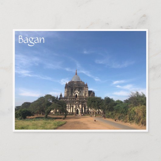 oude tempel van bagan briefkaart (Voorkant)