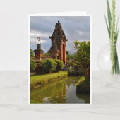 Oude tempel van Bali Kaart (Voorkant)