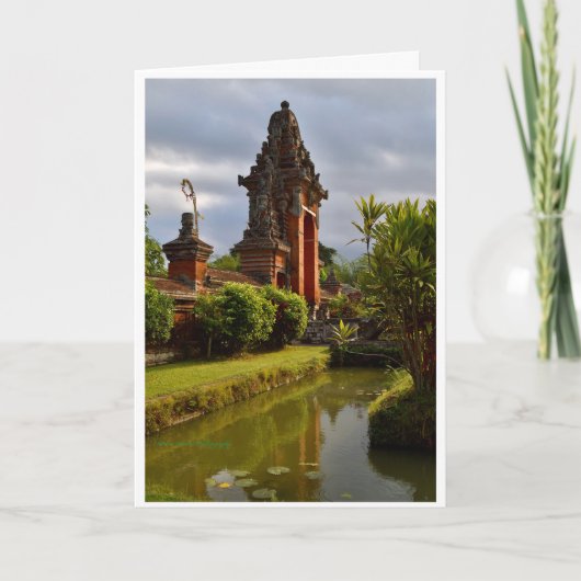 Oude tempel van Bali Kaart (Voorkant)