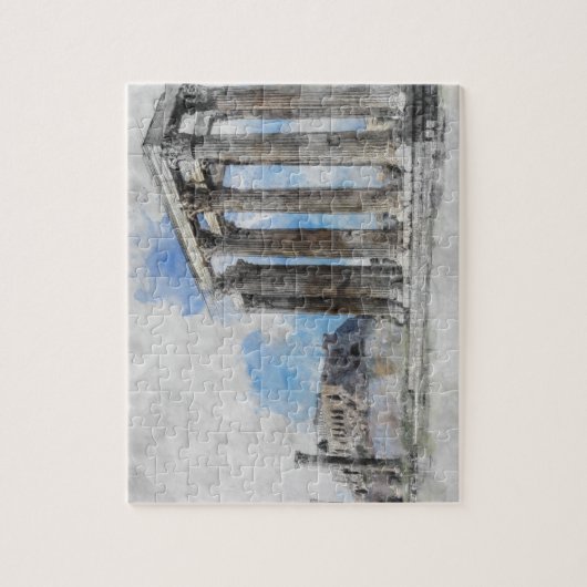 Oude tempel Zeus, Athene, Griekenland Legpuzzel (Verticaal)