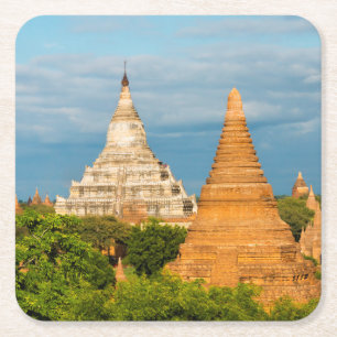 Oude tempels en pagodes Bagan Kartonnen Onderzetters