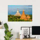 Oude tempels en pagodes | Bagan Poster (Thuiskantoor)