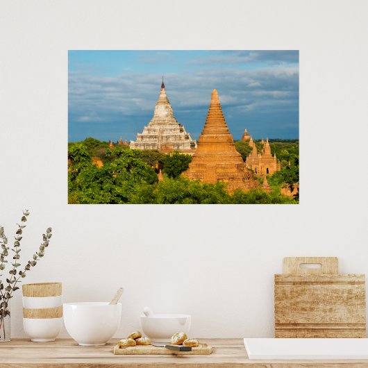 Oude tempels en pagodes | Bagan Poster (Keuken)