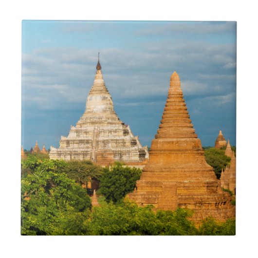 Oude tempels en pagodes | Bagan Tegeltje (Voorkant)