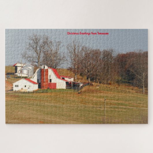 Oude Tennessee Barns. Jigzaag Puzzle Legpuzzel (Horizontaal)