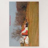 Oude Tennessee Barns. Jigzaag Puzzle Legpuzzel (Verticaal)