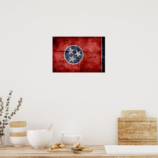 Oude Tennessee-vlag; Poster (Keuken)