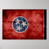 Oude Tennessee-vlag; Poster (Voorkant)