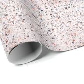 Oude terrazzo textuur, belemmeringspatroon. cadeaupapier (Rol Hoek)
