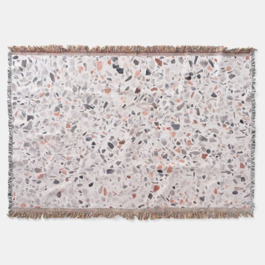 Oude terrazzo textuur, belemmeringspatroon. deken (Voorkant)