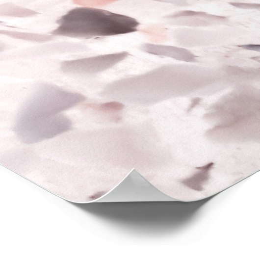 Oude terrazzo textuur, belemmeringspatroon. poster (Hoek)