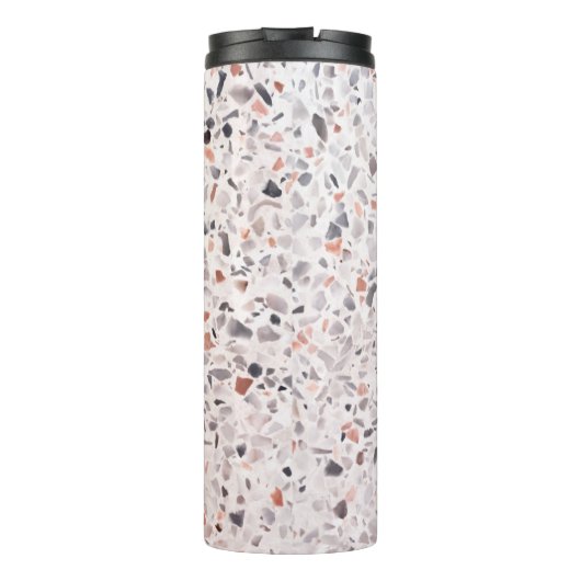 Oude terrazzo textuur, belemmeringspatroon. thermosbeker (Achterkant)