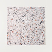 Oude terrazzo textuur, belemmeringspatroon. wandkleed (Voorkant (horizontaal))