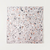 Oude terrazzo textuur, belemmeringspatroon. wandkleed (Voorkant)