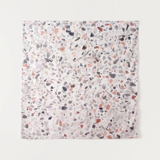 Oude terrazzo textuur, belemmeringspatroon. wandkleed (Voorkant)