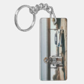 Oude Tesla elektrische auto Sleutelhanger (Voorkant Links)