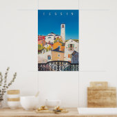 Oude Tessin Zwitserland Reisposter Print (Keuken)