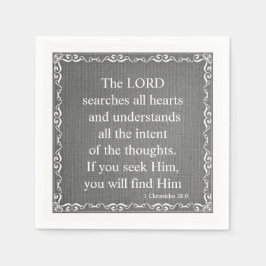 Oude Testament Bijbel Schrift citaat - 1 Kronieken Servetten