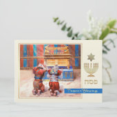 Oude Testament Fine Art Pesach Wenskaart Kaart (Staand voorkant)