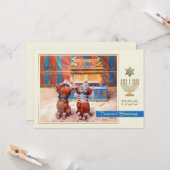 Oude Testament Fine Art Pesach Wenskaart Kaart (Voorkant / Achterkant in situ)