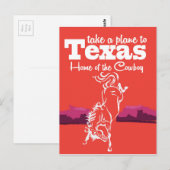 Oude Texaanse Alternatieve Rode Reisposter Briefkaart (Voorkant / Achterkant)