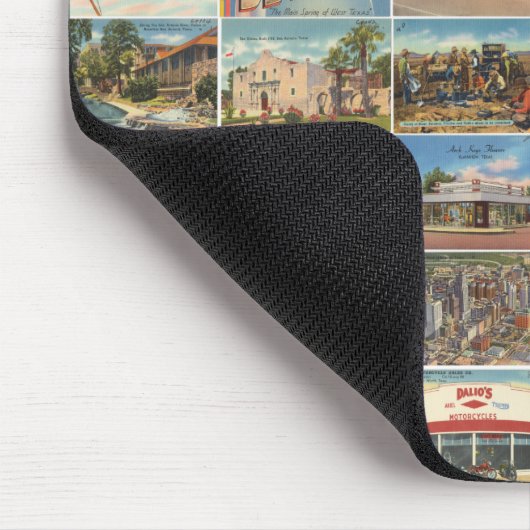 Oude Texaanse Briefkaarten Mousepad Muismat (Hoek)