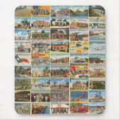 Oude Texaanse Briefkaarten Mousepad Muismat (Voorkant)