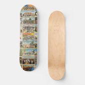 Oude Texaanse Briefkaarten Skateboard (Voorkant)