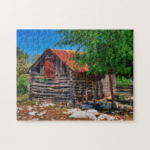Oude Texaanse Schuur. Legpuzzel