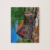 Oude Texaanse Schuur Legpuzzel (Verticaal)