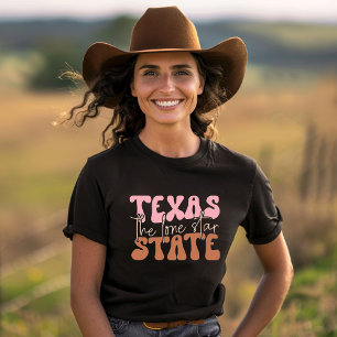 Oude Texas de lone ster staat T-shirt