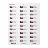 Oude Texas Flag Etiket (Full Sheet)